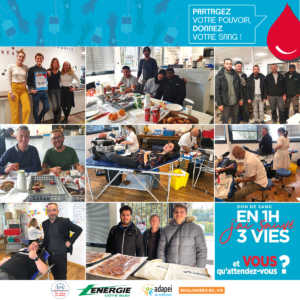 alt= journée de collecte du don du sang en entreprise