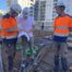 Travaux en cours sur le chantier Les Fabriques à Marseille, avec l’intervention des équipes d’Energie Côté Sud